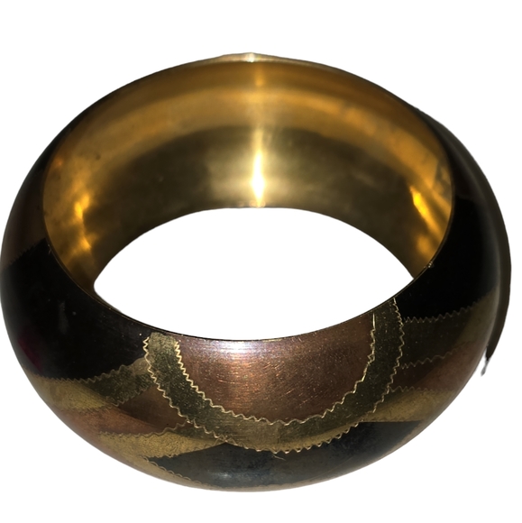 Vintage Brass Bangle - Picture 1 of 2